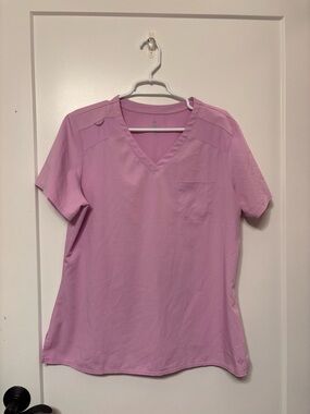 Med Couture Lilac Women's V-Neck Scrub Top medium